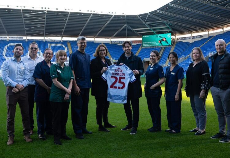 Spire Dunedin Hospital has announced a two-year partnership with Reading Football Club to provide sports medicine services and diagnostics. Picture: Spire Dunedin