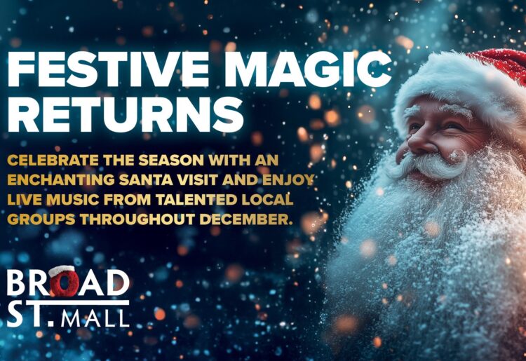 Father Christmas is making the rounds?including daily visits to Broad Street Mall in Reading?ahead of his busy Christmas Day schedule. Picture: Broad Street Mall