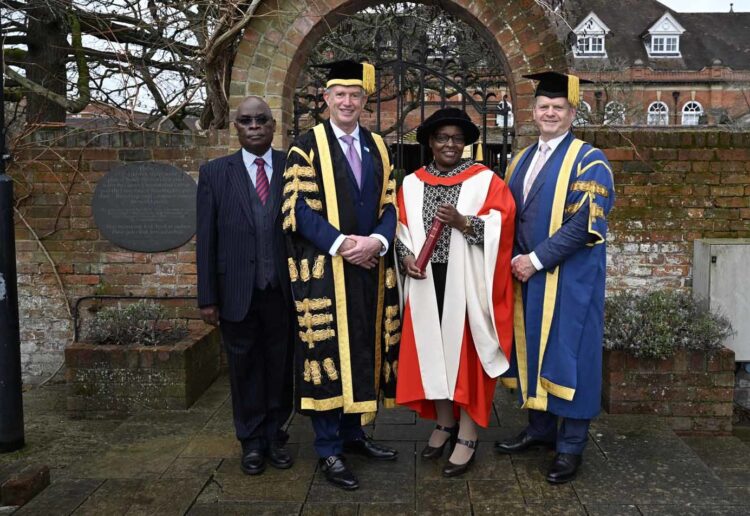 Cecily Mwaniki was awarded the Honorary Degree of Doctor of Letters following a career which has seen Mwaniki work with vulnerable communities. Picture: Hudson Henry