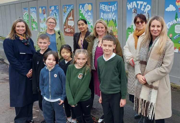 Pupils and staff at Park Lane Primary school in Tilehurst are celebrating the completion of significant work to improve the school buildings. Picture: Reading Borough Council