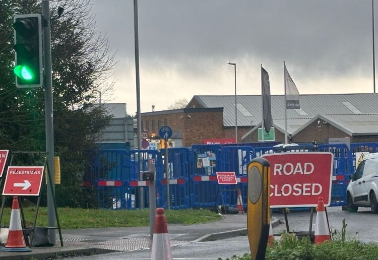 Bennet Road in Whitley has been closed at its junction with the A33 since Saturday, October 18, and was initially scheduled to reopen on Sunday, December 14. Picture: