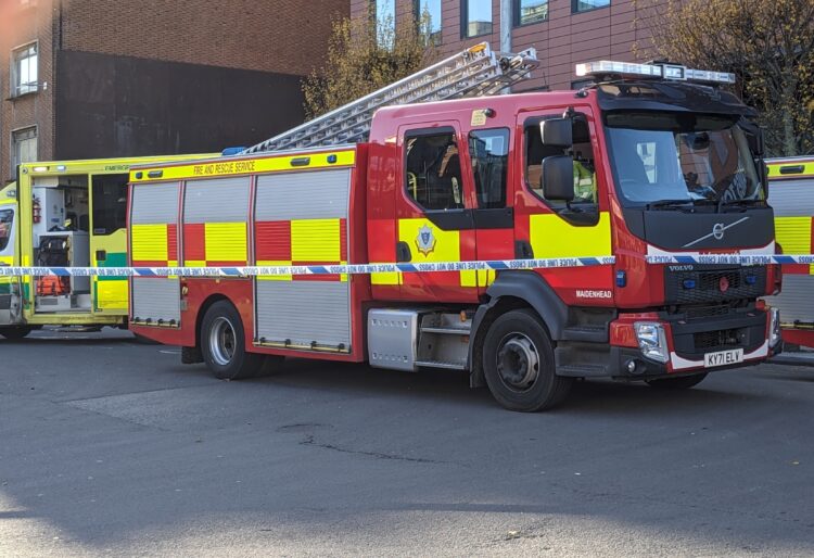 Emergency services were called to Norcot in Reading on Sunday, January 4, following reports of a fire.