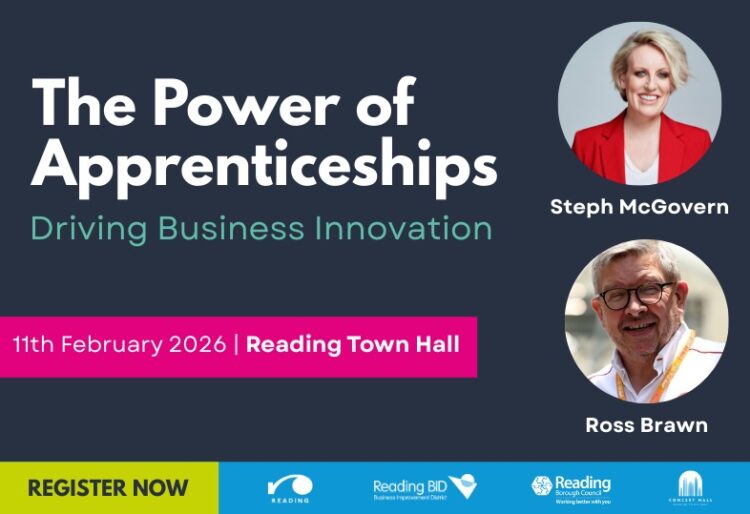 REDA is holding a business innovation showcase at Reading Town Hall, which will welcome celebrated broadcaster Steph McGovern and motorsport legend Ross Brawn.