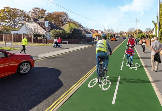 An artist's impression of the new woodlands avenue route. Picture: WBC