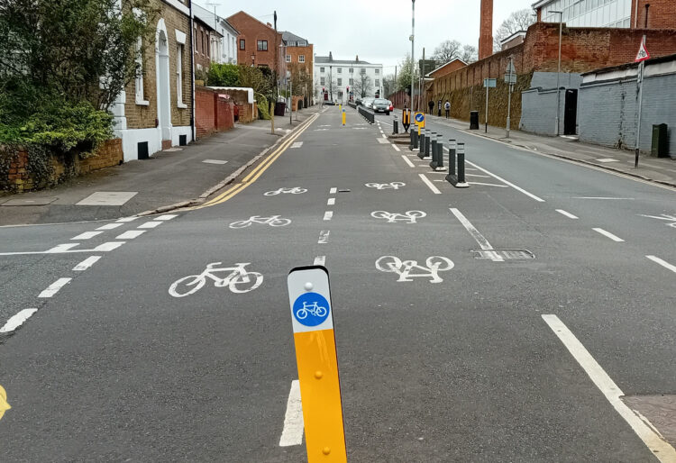 The proposed changes would introduce expanded capacity for vehicles on Sidmouth Street and a scaling back of an underused cycle lane. Picture: Reading Borough Council
