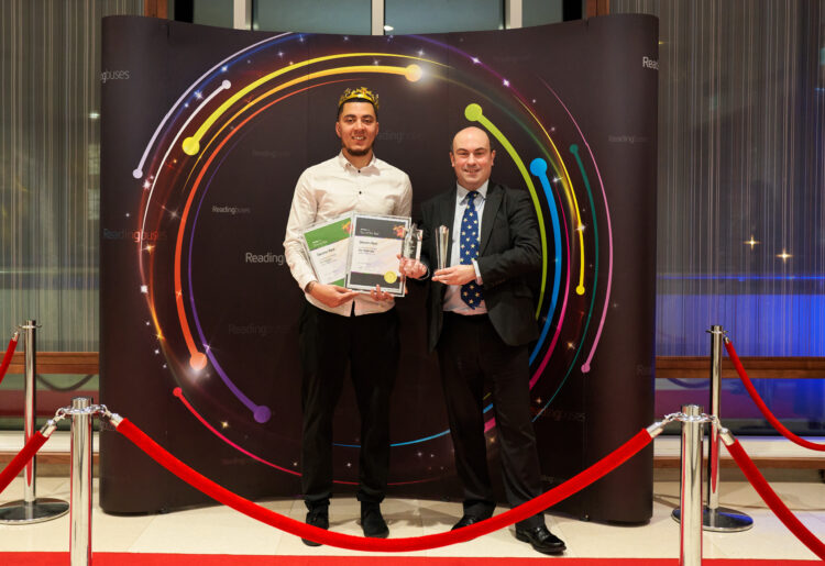 Devonn Reid took the crown as the company?s new Star of the Year from fellow driver Alma Cox. Picture: Philip J.A Benton