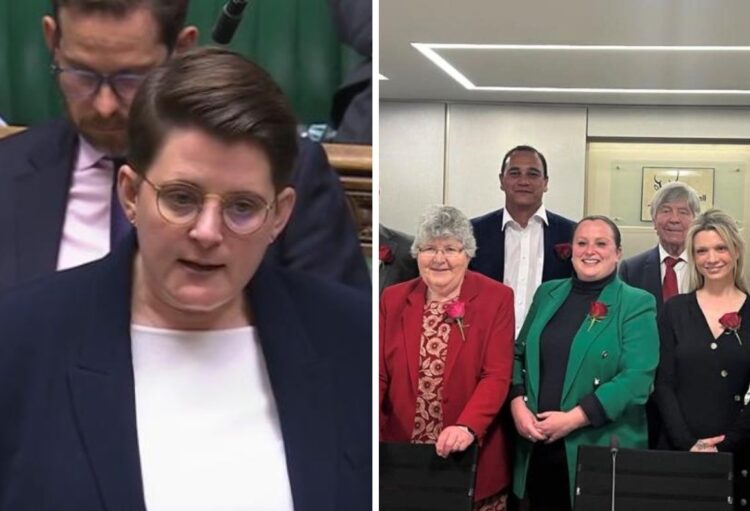 Olivia Bailey, the Labour MP for Reading West and Mid Berkshire. Her father, Dr Roy Bailey, has been suspended from Labour alongside Mary Temperton, the leader of Bracknell Forest Council. Credit: Parliament TV / LDRS
