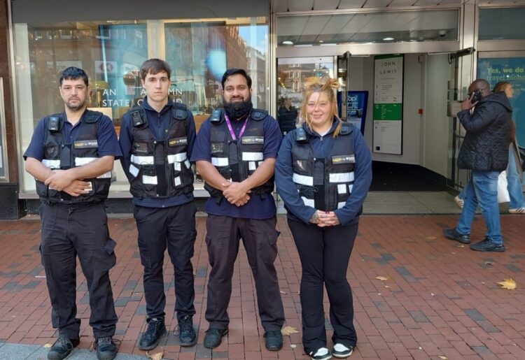 Trainers and team members of the Kingdom Services Group, who will be responsible for fining people for litter and flytipping in Reading. Credit: James Aldridge, Local Democracy Reporting Service
