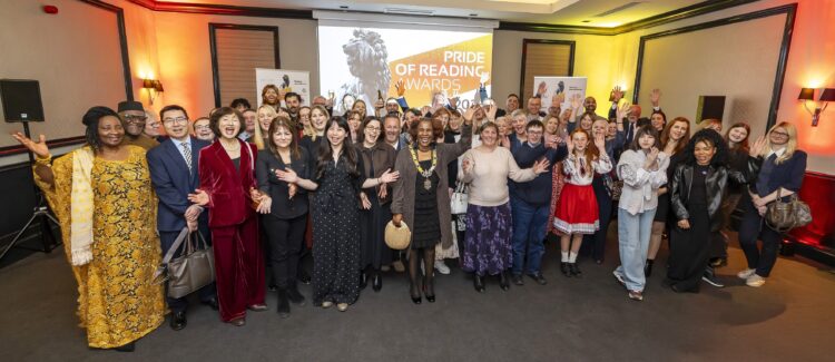 The Mayor of Reading welcomes Pride of Reading Award winners and sponsors in celebratory reception. Picture: Stewart Turkington