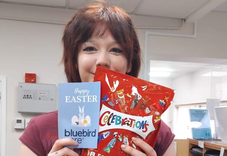 Bluebird Care Community thanked pharmacies and surgeries with chocolate gifts. Picture: Bluebird Care