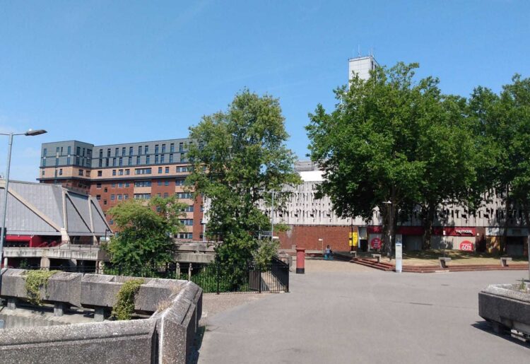 The Minster Quarter, the area south of Broad Street Mall, containing San Francesco Libre Walk and Lavender Community Gardens, is set to be transformed into a new destination with 618 flats. Credit: James Aldridge, Local Democracy Reporting Service