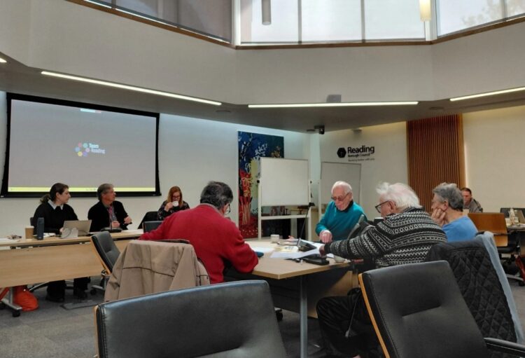 The meeting of the Older Peoples Working Group at Reading Borough Council on Friday, April 10. Credit: James Aldridge, Local Democracy Reporting Service