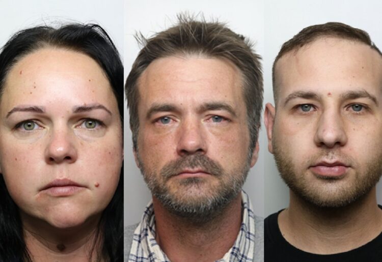 The network was owned and controlled by Erik Gasparovsky (right) who had a number of people, including Judit Zaid (left) and Istvan Teczely (centre), helping him package and deliver the drugs.