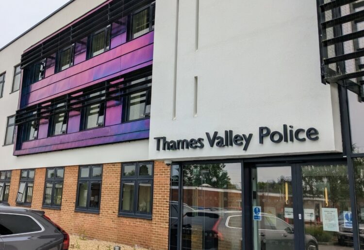 A serving officer with Thames Valley Police has been suspended and charged with sexual assault in relation to an incident last year.