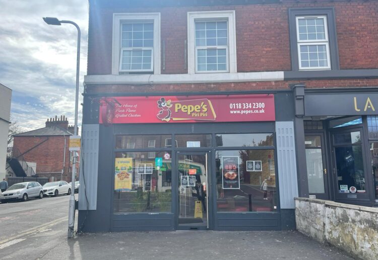 Pepe's Piri Piri at the junction of Oxford Road and Zinzan Street in Reading town centre. Credit: James Aldridge, Local Democracy Reporting Service