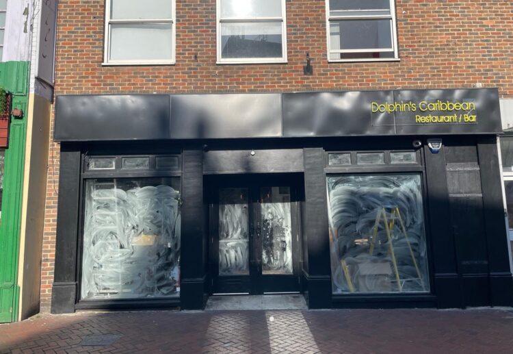 Dolphin's Caribbean restaurant and bar in St Mary's Butts, Reading town centre. Credit: James Aldridge, Local Democracy Reporting Serviceac
