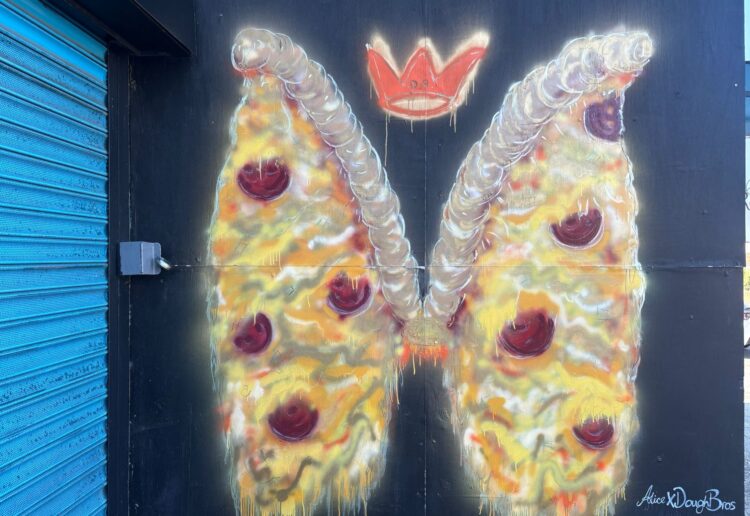 Doughza, previously known as Dough Bros in Northumberland Avenue, Whitley. This mural was created under the old ownership, and has been retained. Credit: James Aldridge, Local Democracy Reporting Service