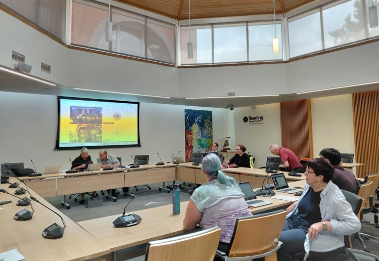 The meeting of the Access and Disabilities Working Group at Reading Borough Council on Thursday, June 18. Credit: James Aldridge, Local Democracy Reporting Service