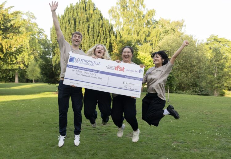 Uni of Reading students have taken the UK's top student food innovation prize after turning leftover hazelnut pulp into macarons. Picture: The University of Reading