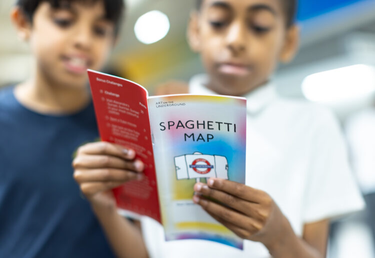 Children can have fun and get creative with TFL's Spaghetti Map during visits to London this summer. Picture: Benedict Johnson