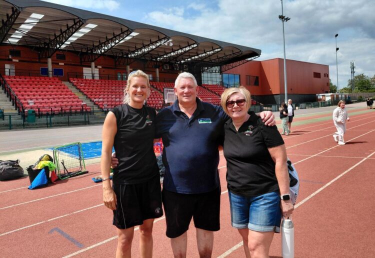 Steph Johnson, Craig Hunter and Donna Clark from Sports Together Berkshire at the Festival of Inclusivity at Palmer Park Stadium in Reading. Credit: James Aldridge, Local Democracy Reporting Service