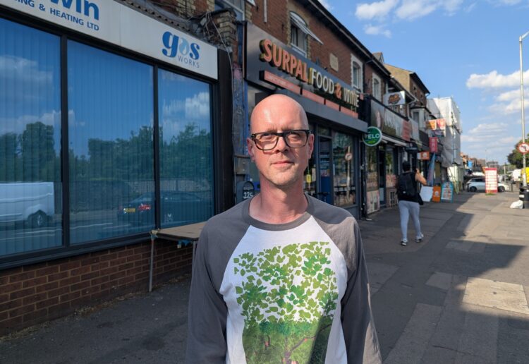 Councillor Josh Williams (Green, Park), has raised the issue of a lack of trees in Newtown, the area he lives in East Reading. Credit: Reading Green Party