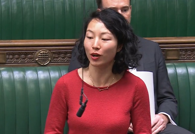Yuan Yang, the Labour MP for Earley and Woodley, speaking in Parliament. Credit: Parliament Live.TV