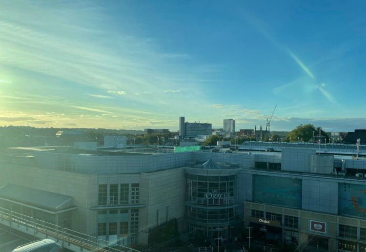 The rooftop of The Oracle Holybrook car park in Reading, which is due for changes. Credit: James Aldridge, Local Democracy Reporting Service