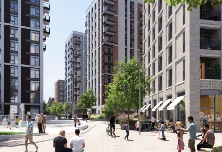 What Phase 3A of the Station Hill development in Garrard Street, Reading town centre, could look like. Credit: Gensler