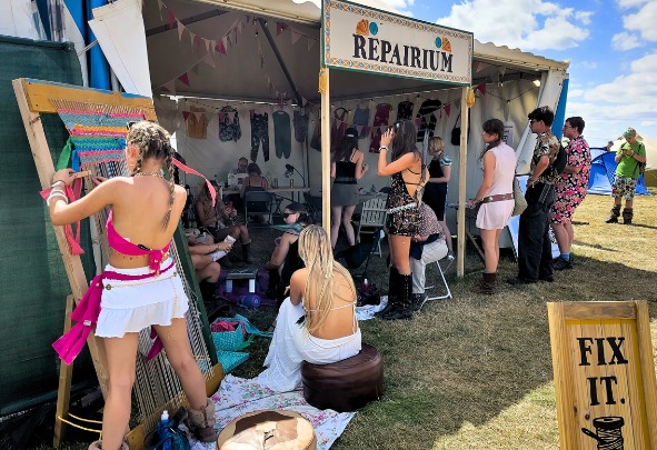 Visitors to Reading Festival will be able to get help with broken tents, poles, glasses and much more, at Wokingham Repair Cafe's Reparium. Picture: Wokingham Repair Cafe
