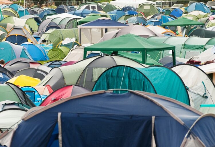 Though 68% of tents brought to the festival were taken home by campers, nearly 10% of the waste which was thrown away from last year's event consisted of tents left or abandoned at the festival