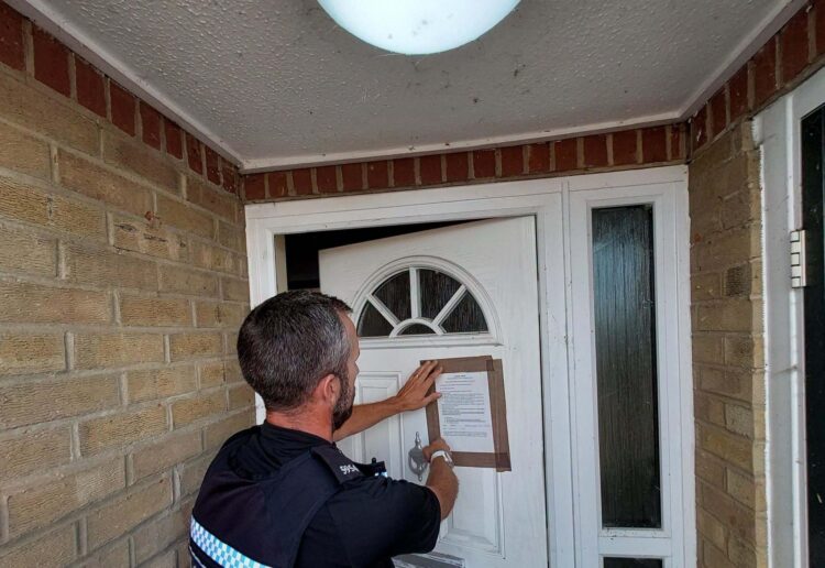 A partial closure order has been secured on a property in Reading Picture: Thames Valley Police