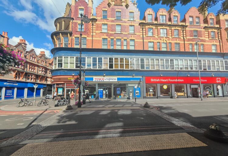 The Tesco Express store opposite Broad Street Mall at 28-34 Oxford Road, Reading town centre. Credit: Nikola Taseski