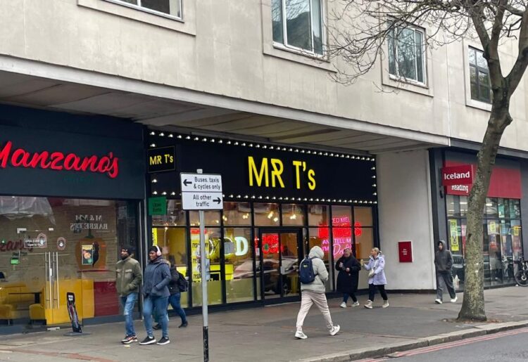 Mr T's on the outside of Broad Street Mall in Oxford Road, Reading, in the unit previously occupied by Doner & Gyros and China Palace. Credit: James Aldridge, Local Democracy Reporting Service