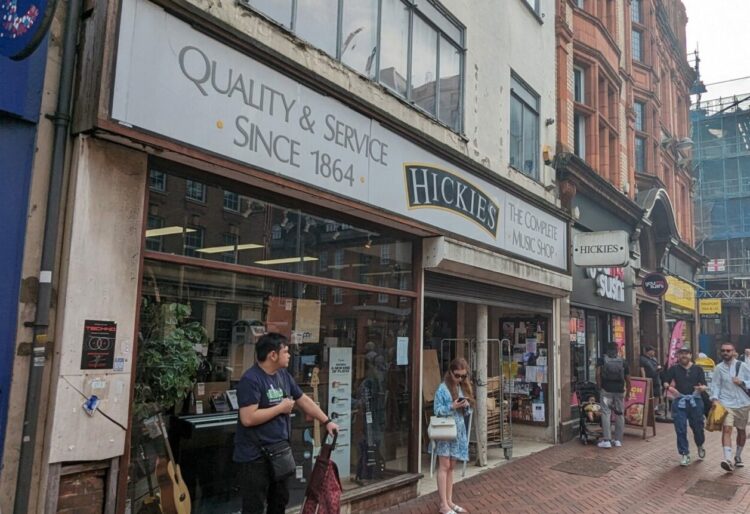 The shop celebrated its 160th anniversary back in 2024, having provided a place to buy instruments, music notation, amps, and sundries such as cases, picks, and strings since 1864. Picture: Jake Clothier
