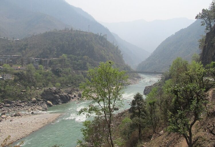 Trisuli River in 2012, where this year's disaster unfolded. Picture: Sundar1 via Wikimedia Commons