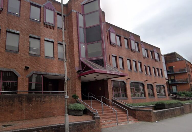 Regents Gate in Crown Street, Reading, subject of a plan to convert it from the former offices of the Spire Dunedin Hospital into 29 apartments. Credit: Google Maps