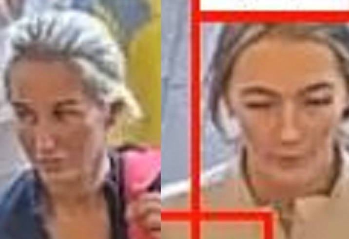 Thames Valley Police has released images of two people who they wish to speak to in connection with two thefts which took place in Calcot and Whitley.